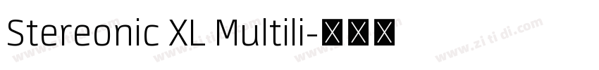 Stereonic XL Multili字体转换